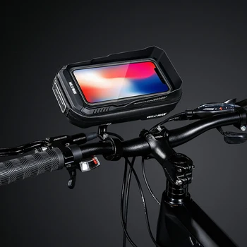 WILD MAN 0.6L планински велосипед твърда черупка кормило чанта сензорен екран бързо освобождаване за MTB велосипед мотоциклет мобилен телефон притежателя чанта