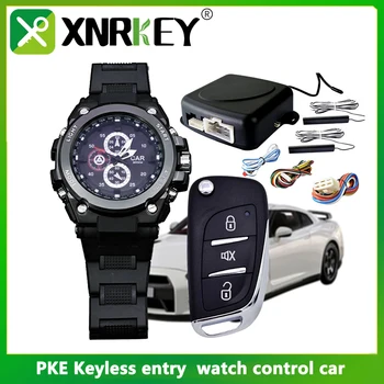 XRNKEYCar Smart Keyless Entry Start System може да гледа дистанционна алармена система против кражба със силна безопасност 433MHZ старт
