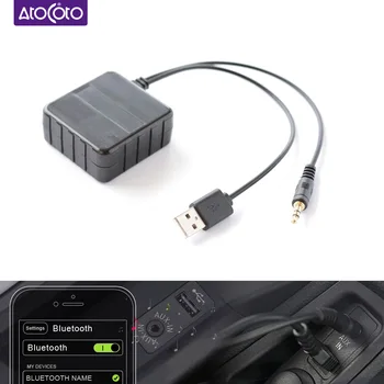 автомобилен безжичен A2DP Bluetooth модул приемник кабелен адаптер 3.5MM жак AUX USB интерфейс за BMW Mini Cooper аудио вход