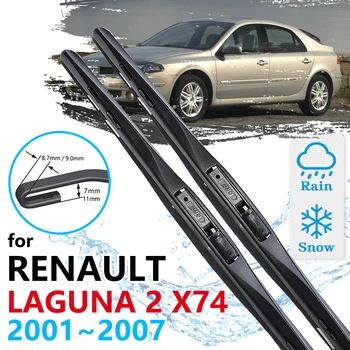 Автомобилни предни чистачки за Renault Laguna 2 2001 2002 2003 2004 2005 2006 2007 X74 четки за предно стъкло Аксесоари за кола