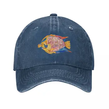 Ангелска риба гваш цветна рисунка. Бейзболна шапка Rave Trucker Hat Snapback Cap Мъжка шапка Дамска