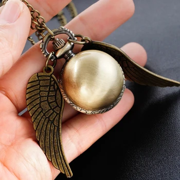 Античен изящен гладък материал Магически елф топка форма кварцов джобен часовник е най-добрият избор празник подарък за деца