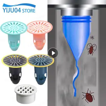 Баня душ Етаж Drain цедка Cover Plug Trap Силиконова мивка против миризми Филтър за вода в банята Предотвратяване на насекоми Източване на дезодорант