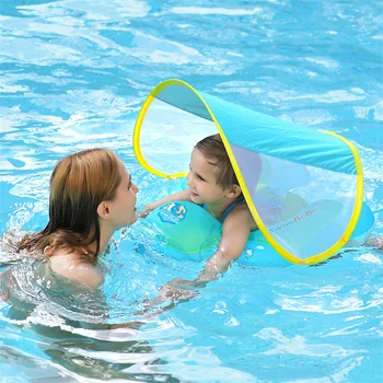 бебе плуване плувка с балдахин Splash игра надуваеми басейн плувка пръстен играчка момичета баскетбол игра кофа зелен плувен пръстен