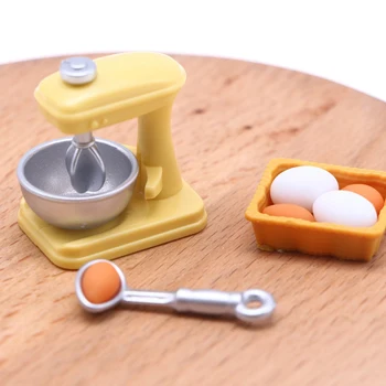 Бебешка къща мини миксер миниатюрни храна и игра сцена стрелба подпора OB11 кухня модел декорация