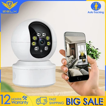 Бебешка мониторна камера с WiFi 1080P видеонаблюдение IP CCTV Cam система за сигурност Цвят Нощно виждане 360° Гледане на двупосочно аудио