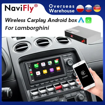 Безжичен Apple CarPaly адаптер радио екран кола навигация мултимедия за Lamborghini подкрепа Android Auto GPS огледало Lin-k SWC