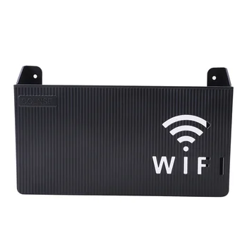 Безжичен Wifi рутер рафт кутия за съхранение стена висящи ABS пластмасови организатор кутия кабел мощност гривна организатор кутия Начало декор Нов