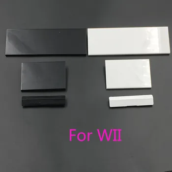 бял черен пластмасов 3 в 1 подмяна пластмасови врати слот капаци за Nintendo Wii конзола