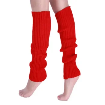 Висок крак жени подарък стил коляното нов обувка многоцветен гамаши мода чорапи зимни ботуши хлабав топло нагреватели плетат