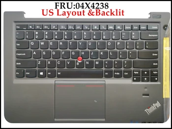 Висококачествена 04X4238 за лаптоп Lenovo Thinkpad S3-S431 S3-S440 с Plamrest и тъчпад монтаж подсветка САЩ Подредба