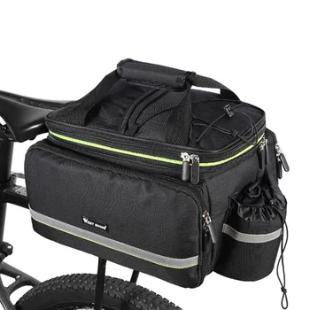 Водоустойчив велосипед седловина чанта отразяващ 20L голям капацитет опашка задна 3 в 1 багажник чанта път планински багаж превозвач велосипед чанти