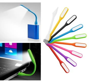 гореща продажба 10 цвята преносим за USB ръчна светлина с USB за захранване банка / компютър Led лампа защита на зрението USB LED лаптоп