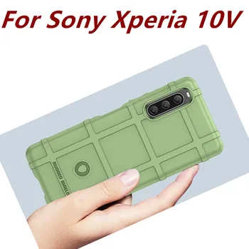 Гореща продажба протектор за SONY Xperia 10V случай военен стил здрав щит силиконова тежкотоварна защита за Sony 10V Shell