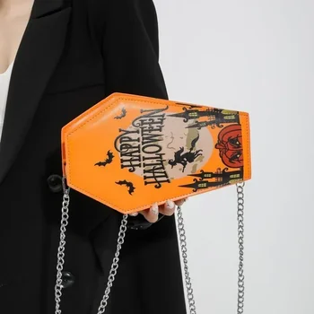 Готически ковчег с форма на Хелоуин чантата Bifold стилен притежател на кредитна карта универсален съединител тънък портфейл