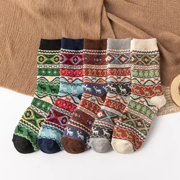 Дамски зимни чорапи размер дебели вълнени чорапи меки топли ежедневни чорапи за бременност зимни чорапогащи рибарска мрежа чорапи с жартиера колан