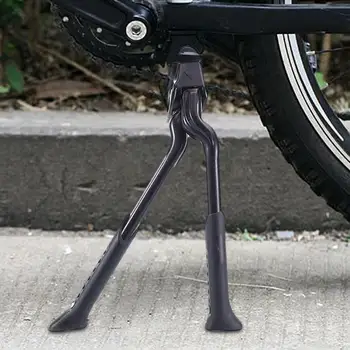 Двоен крак Kickstand Сгъваема стойка за велосипеди Велосипед център Mount Heavy Duty Регулируема MTB Bike Kickstand Foot Support Dual Leg