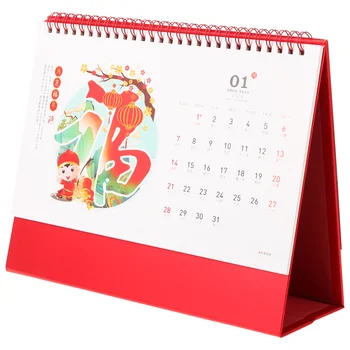 Декоративен календар за бюро 2024 Китайски офис училищен календар Планиране на график