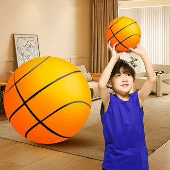 Детски закрит безшумен баскетбол с висока устойчивост на въздух скача баскетбол лек 3/5/7 за различни дейности на закрито