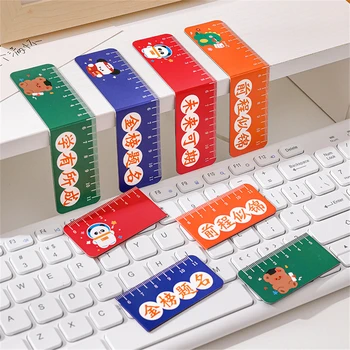 Детски канцеларски материали Прекрасен малък и изящен Лесен за носене Уникален дизайн Лесен за използване Детски подаръци Показалец Текстов владетел