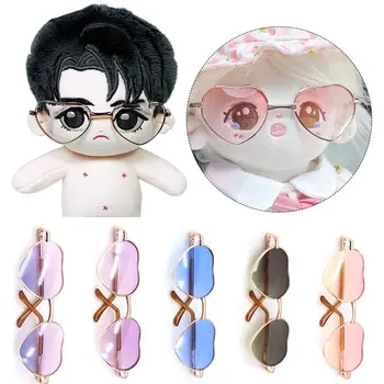 Детски момичета аксесоари за подаръци Мини плюшена кукла очила дрехи плюшени кукли очила сладък сърце рамка за 15 ~ 20 см кукли
