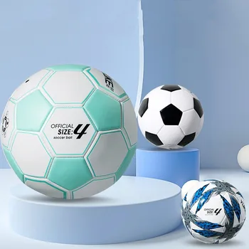 Деца Тийнейджъри Размер 4 Футбол PVC машинно пришити износоустойчиви високо херметически против изтичане футболна топка Grassland игра топка