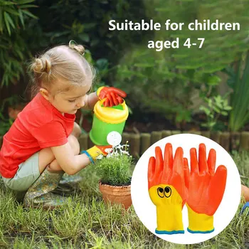 Дишащи деца Градинарски ръкавици Малки деца Домакински карикатура Животинско масло, устойчиво на неплъзгащи се ръкавици против пробождане с ръце