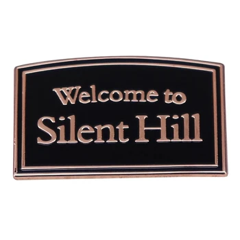 Добре дошли в играта на ужасите на Silent Hill Емайл щифтове Метална брошка значка Модни бижута дрехи шапка раница аксесоар подаръци