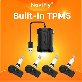 Допълнителни екстри TPMS Вътрешна / външна система за измерване на налягането в гумите за NaviFly Android Car Radio Multimedia Together Продажба