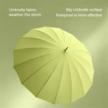 Дълга дръжка голям бизнес чадър качество 24 кости дъжд вятър устойчив чадър открит автоматичен чадър пътуване голф чадъри