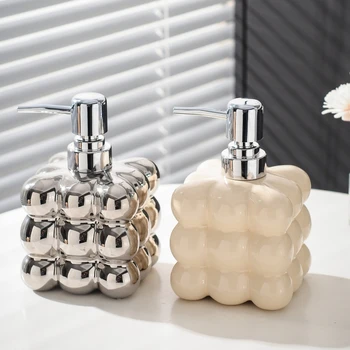 европейски стил керамичен сапун бутилка душ гел шампоан дезинфектант за ръце преса бутилка хотел домакинство лосион съхранение бутилка
