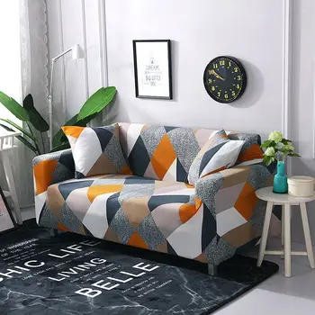 Еластичен диван Slipcover L форма геометрична funda диван elastica диван покритие участък диван покрива за хол ъглов диван капак