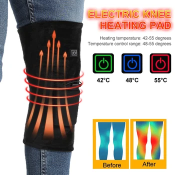 Електрическа подложка за отопление на коляното USB термична терапия Отопляема опора за коляното за артрит Облекчаване на болката в ставите Стар студен крак коляното топло