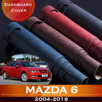 За Mazda 6 2004-2016 GG вагон кола табло Избягвайте Light Pad инструмент платформа бюро покритие кожа против хлъзгане тире мат