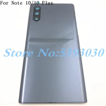За Samsung Galaxy Note 10 N970 Note10+ Plus N975F задния капак на батерията на вратата на задното стъкло корпус замени с обектива на камерата