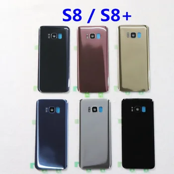 За SAMSUNG обратно капак на батерията за Samsung Galaxy S8 G950 SM-G950F G950FD S8 плюс S8 + G955 SM-G955F G955FD обратно задно стъкло случай