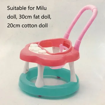 За кукла Барби аксесоари симулация мебели проходилка количка пластмасова количка с осветление за детска игра къща играчки