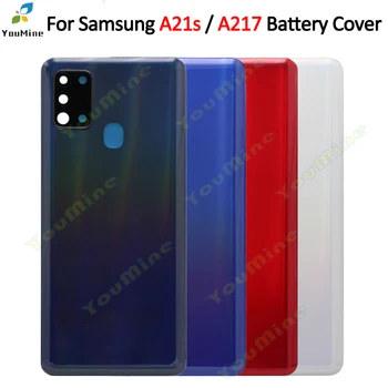 Заден капак за Samsung A21S Обратно капак на батерията Корпусно стъкло за Samsung A217F A217 Подмяна на капака на задния корпус