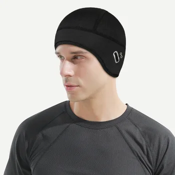 Зимна ветроустойчива колоездачна шапка Мъжка термична шапка за спортни шапки от руно за мъже Студено устойчиво оборудване за колоездене