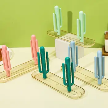 Изплакващ се организатор на пръчици Универсален държач за пръчици за различни прибори Cactus Chopstick Storage Rack за дома