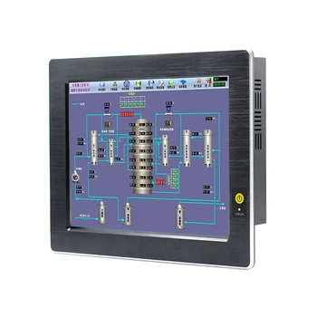 Индустриален таблетен панел PC 10.1 инчов резистивен сензорен процесор J1900 6COM LVDS + HDMI + VGA SO-DIMM RAM MSATA SSD USB