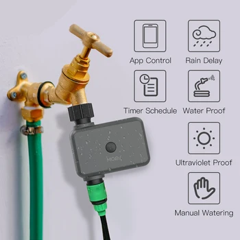 Интелигентен градински поливащ клапан Tuya App Control Напоителен таймер Забавяне на дъжда Програмируем Bluetooth-съвместим шлюз