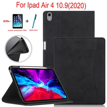 Интелигентен капак за iPad Air 4 2020 Калъф с държач за молив Folio PU кожена защитна обвивка за iPad Air 4-то поколение 10.9 инча