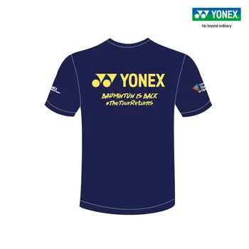 Истинска марка YOB21055CR бадминтон джърси Тайланд открито спортно облекло ТЕНИСКА къс ръкав джърси75-та годишнина