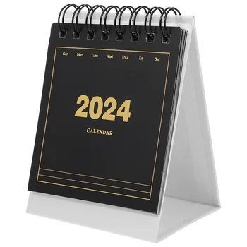Календар Декоративен календар на бюрото Малък малък календар на бюрото Календар на таблицата Календар на стоящото бюро 2023-2024 за маса за домашно бюро