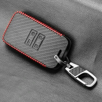 Капак за ключ за кола за Renault Megane 3 4 Kadjar Captur Koleos Espace Clio Scenic 4 Arkana Кожен интелигентен калъф за дистанционна защита