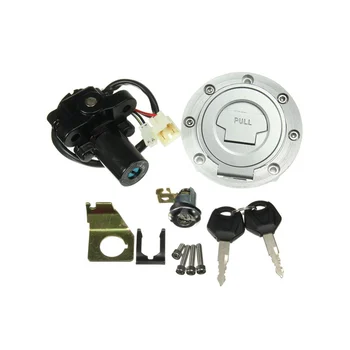 Капак на резервоара за гориво Ключ за заключване на ключа за запалване на седалката за 2002-2003 Yamaha YZF R1 07-22 R6 04-22 FJR1300 2001-2022 FZ6