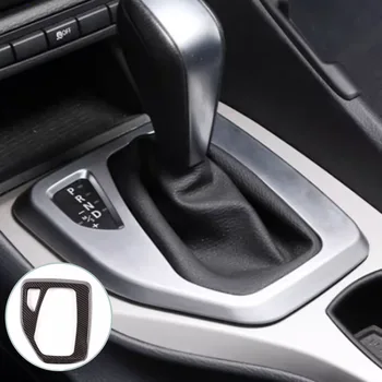 Кола Gear Shift панел копче капак тапицерия стикер Авто интериор аксесоар за BMW X1 E84 2010-2013 Shift Box панел Cover Decal
