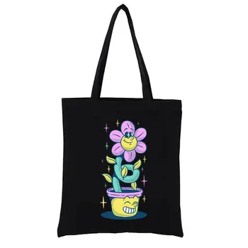 Красива дневна чанта Персонализирана пазарска чанта Естетически дамски чанти за жени Ежедневни чанти Totebag Купувач Мода Смешно пазаруване