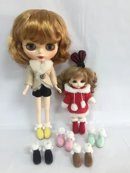  Кукли обувки ботуши за blyth, Azon, OB кукла, кукла licca, 1/8 bjd кукла и т.н. Дължина: 3 см
